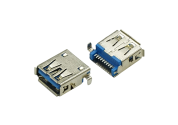 USB3.0 AF 沉板SMT方脚 卷边 